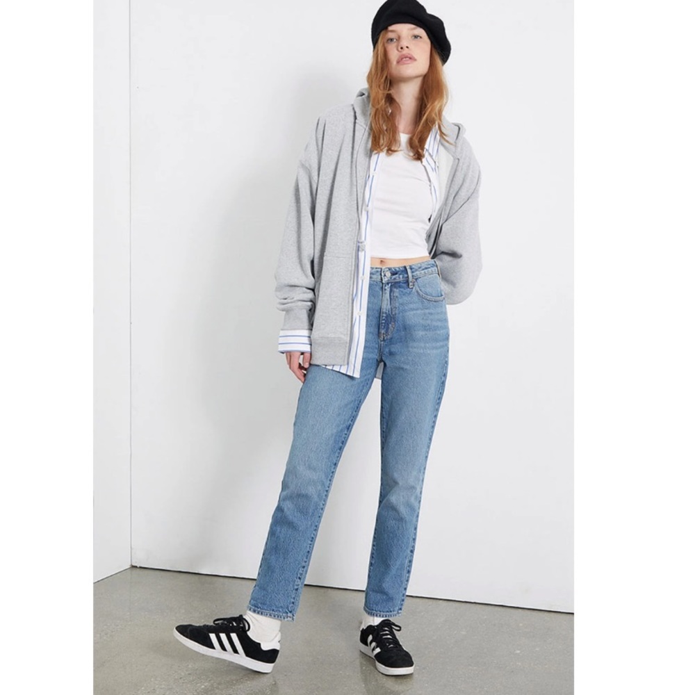 PACSUN Medium Wash Mom Jeans